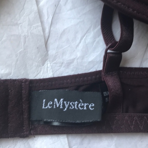 NWT Le Mystere Underwire T-shirt Bra 34A Burgundy - Picture 4 of 5